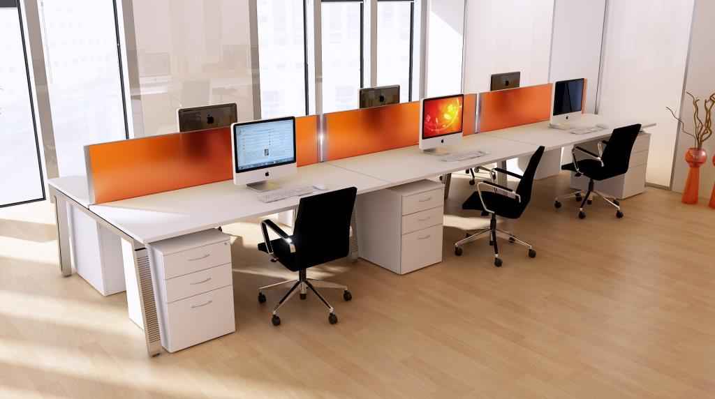 Офисный стол с экраном SHINE